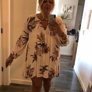 Free People Tunic Shirt with Keyhole Size Large